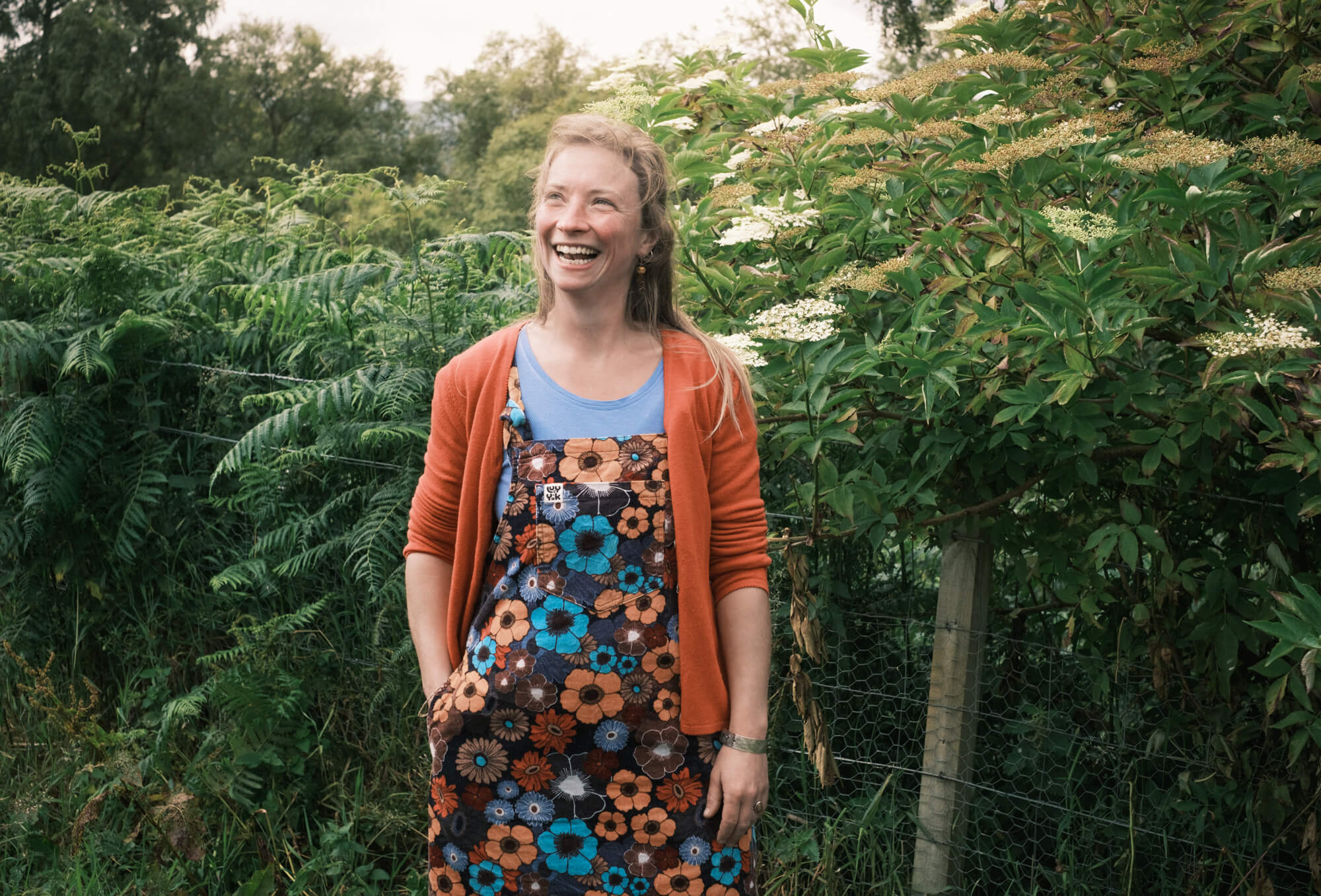 Clare Holoan from West Highland Herbal teaching a foraging course at Lynbreck Croft